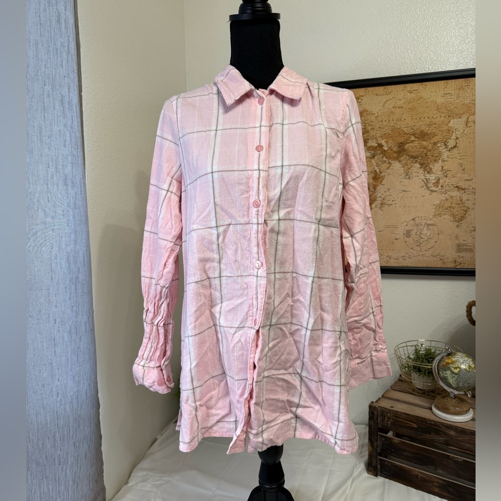 Blair button down flannel top